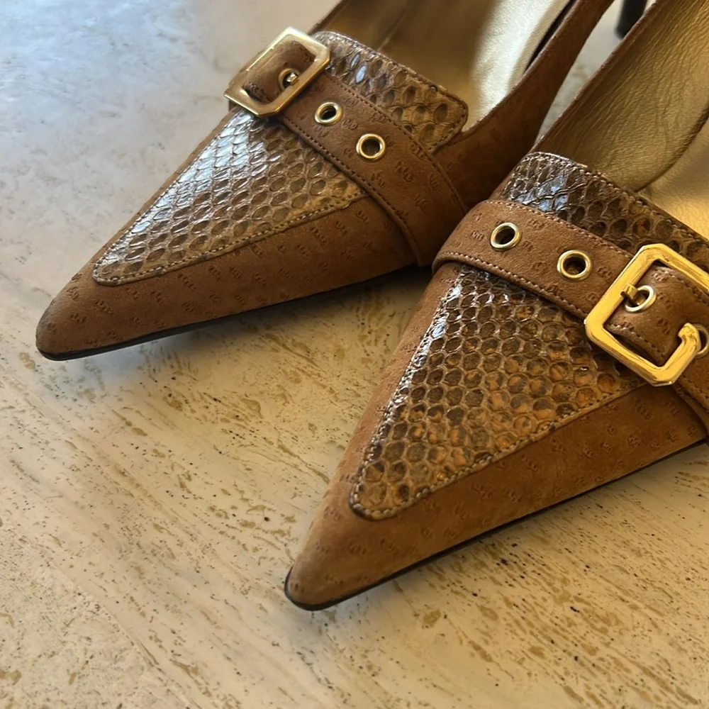 Dolce & Gabbana women’s Pointed Toe Buckle Heels – Size 39 - Picture 6 of 17